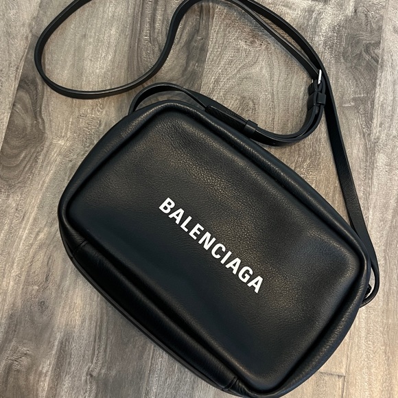 Balenciaga Bags Balenciaga Calfskin Everyday Logo S Camera Bag 0